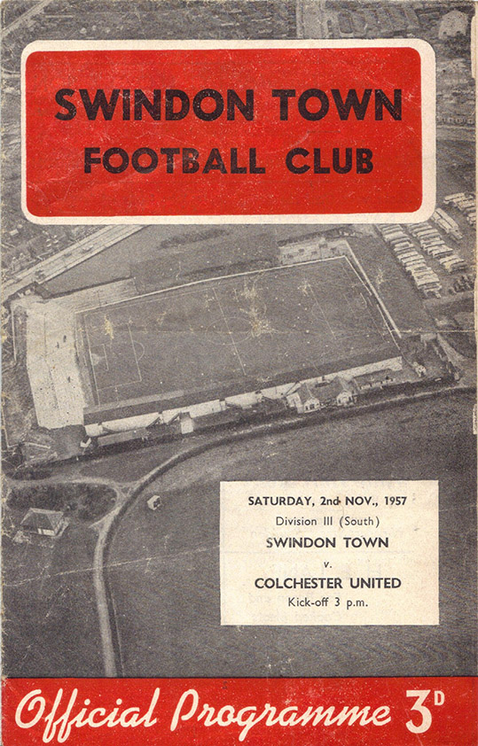 <b>Saturday, November 2, 1957</b><br />vs. Colchester United (Home)